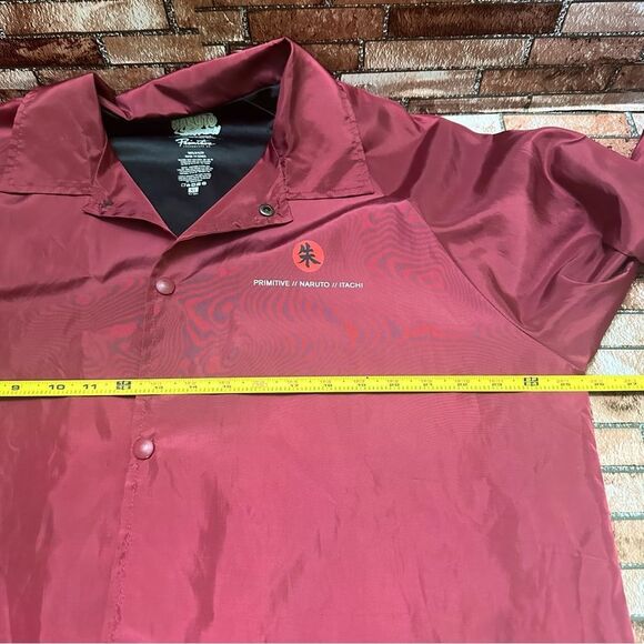 NARUTO Primitive x Naruto Burgundy Jacket XL - Picture 12 of 13